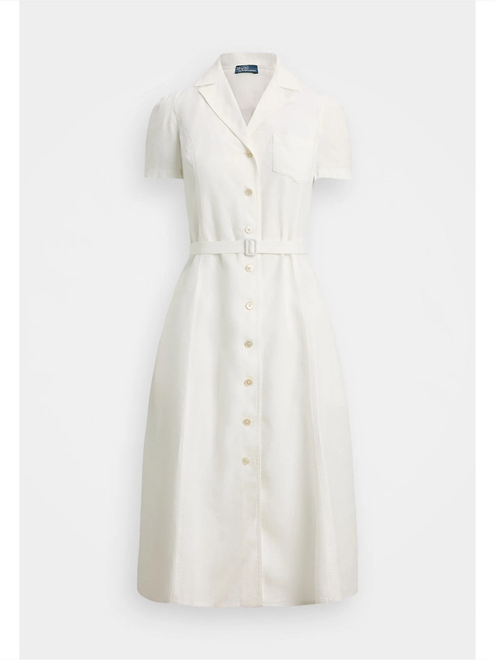 NWT Polo Ralph Lauren Belted Linen A-Line Shirtdress